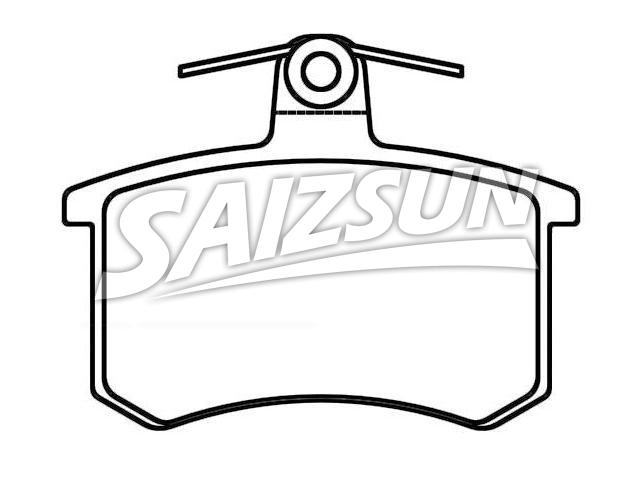 Brake Pad Set:0060 743 565
