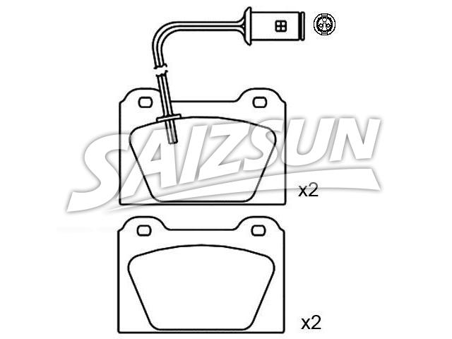 刹车片 Brake Pad Set:GBP90259