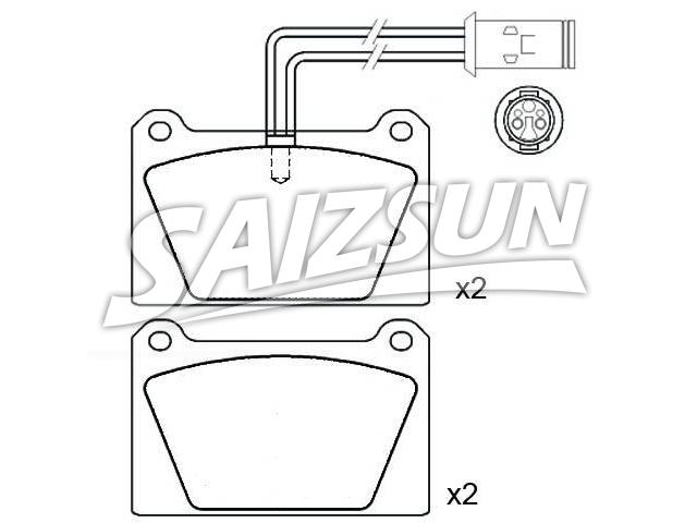 刹车片 Brake Pad Set:GBP90258