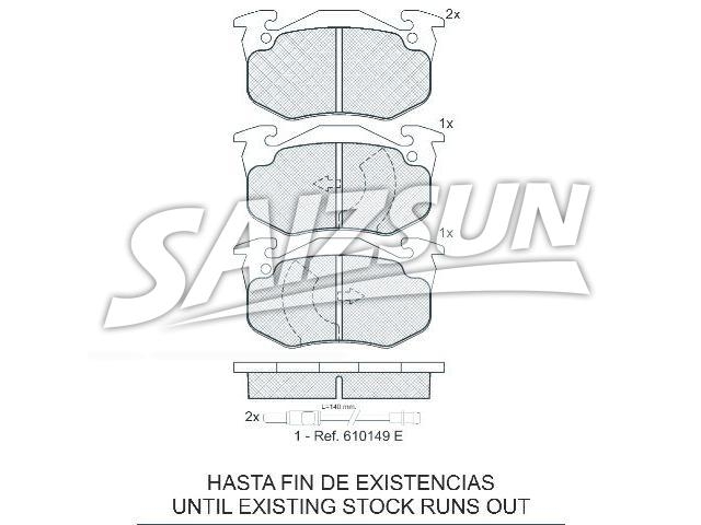 刹车片 Brake Pad Set:180375