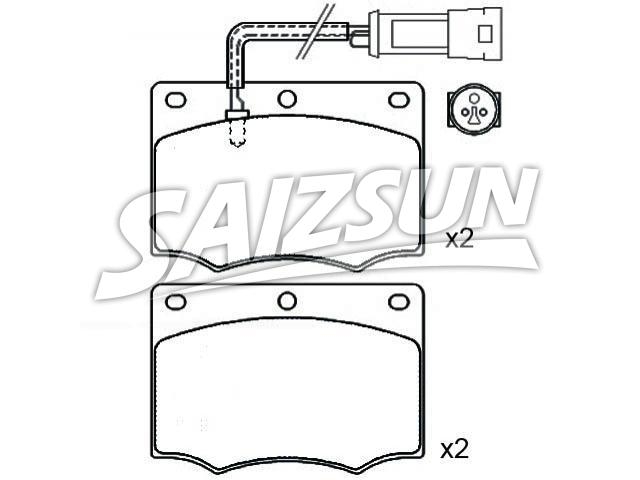刹车片 Brake Pad Set:1 619 145