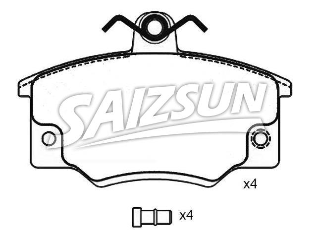 刹车片 Brake Pad Set:5 888 153