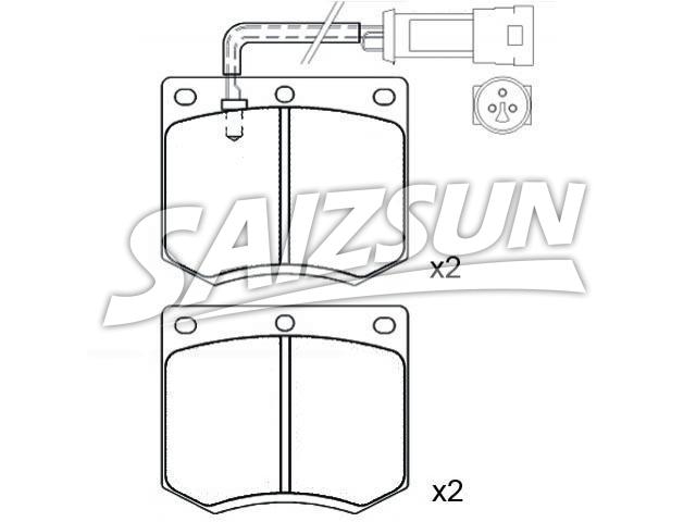 刹车片 Brake Pad Set:1 565 491