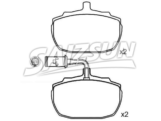 刹车片 Brake Pad Set:GBP90111
