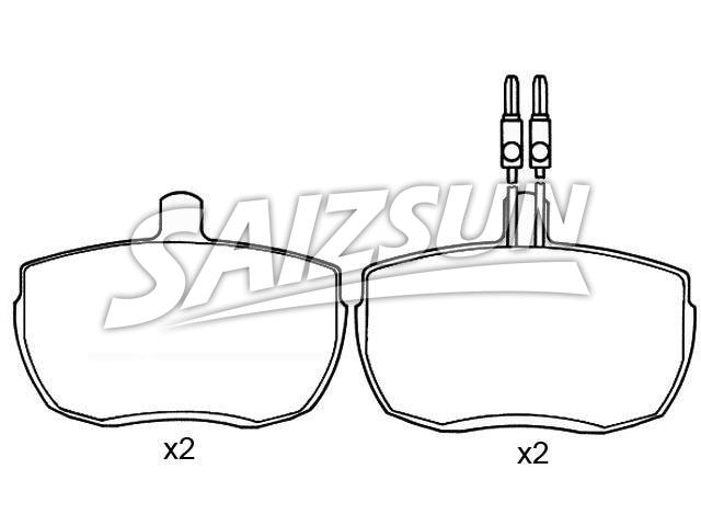 刹车片 Brake Pad Set:7 663 711