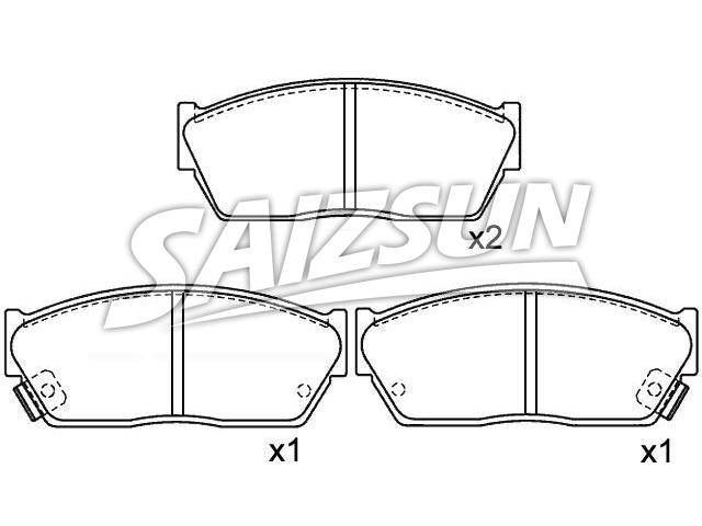 刹车片 Brake Pad Set:45022-SA0-681