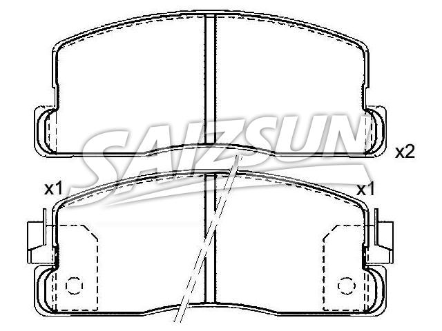 刹车片 Brake Pad Set:45022-SA5-670