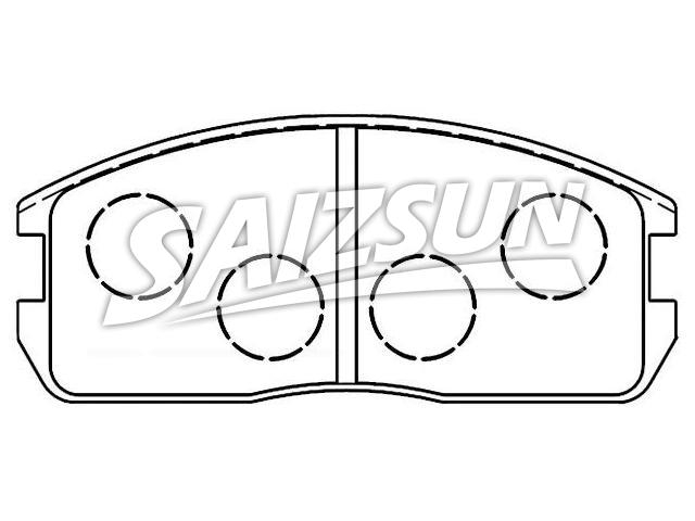 刹车片 Brake Pad Set:MB 668 722