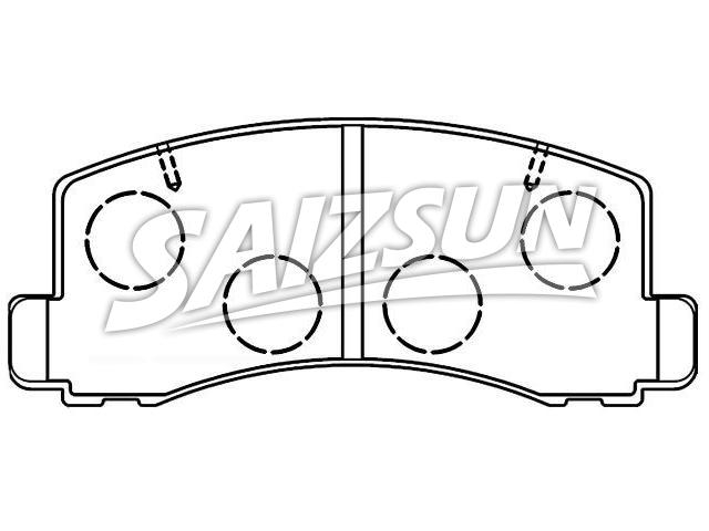 刹车片 Brake Pad Set:MB 699 887