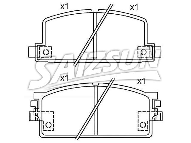 刹车片 Brake Pad Set:43 17 973