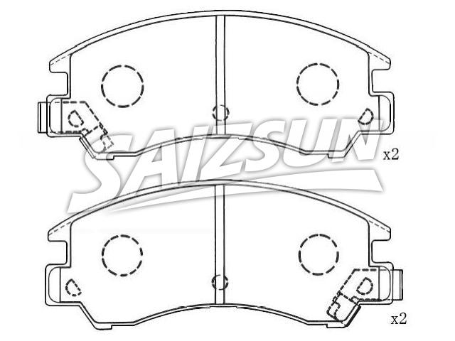 刹车片 Brake Pad Set:25191-GA130
