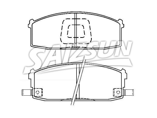 刹车片 Brake Pad Set:41060-D1486