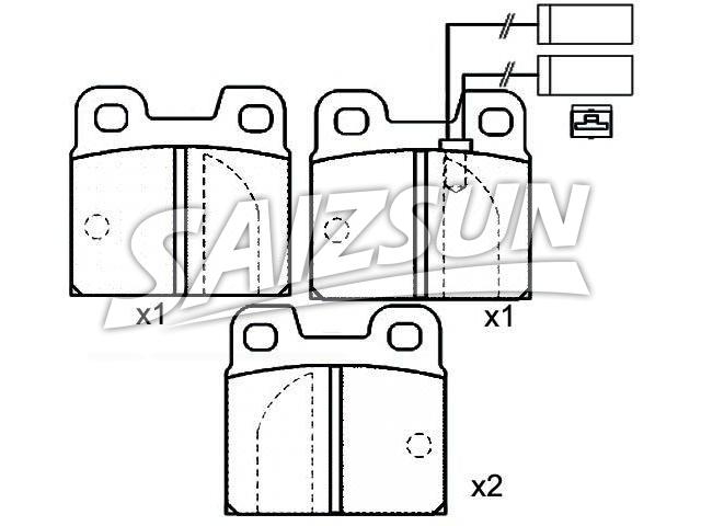 刹车片 Brake Pad Set:0060 704 084