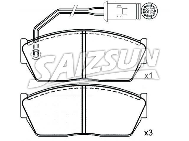 刹车片 Brake Pad Set:GBP90289