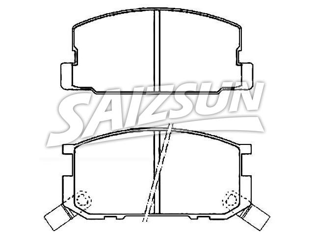 Bremsbelagsatz, Scheibenbremse Brake Pad Set:04465-12430