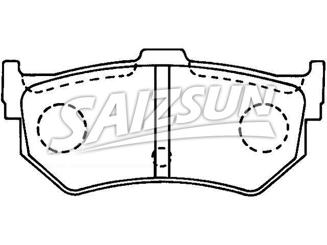Bremsbelagsatz, Scheibenbremse Brake Pad Set:43022-SA5-950