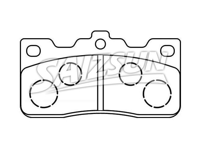 Bremsbelagsatz, Scheibenbremse Brake Pad Set:04492-14050