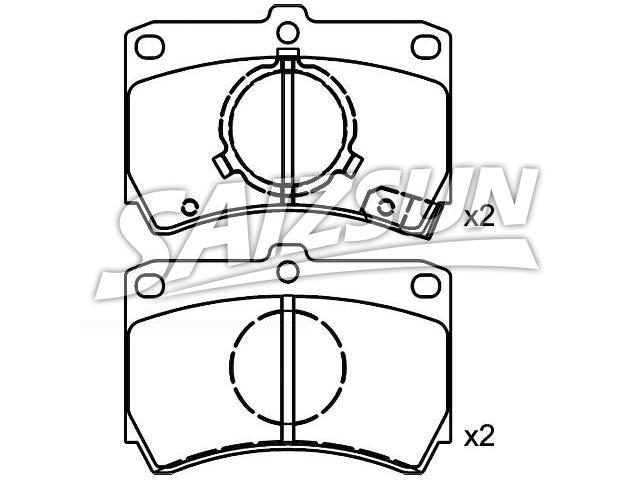 Bremsbelagsatz, Scheibenbremse Brake Pad Set:BG35-49-28ZA
