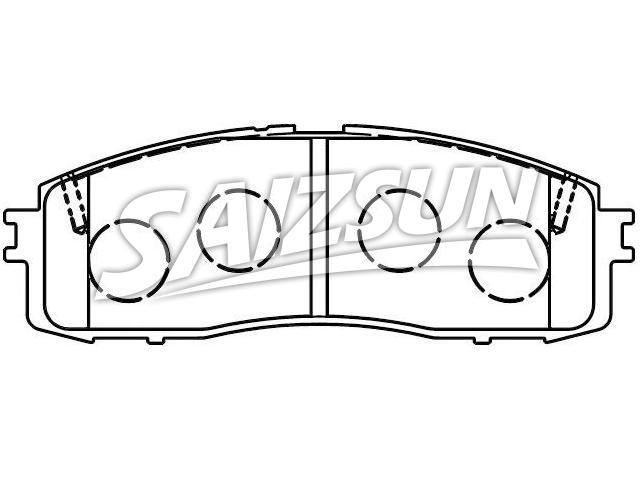 Bremsbelagsatz, Scheibenbremse Brake Pad Set:04466-14030