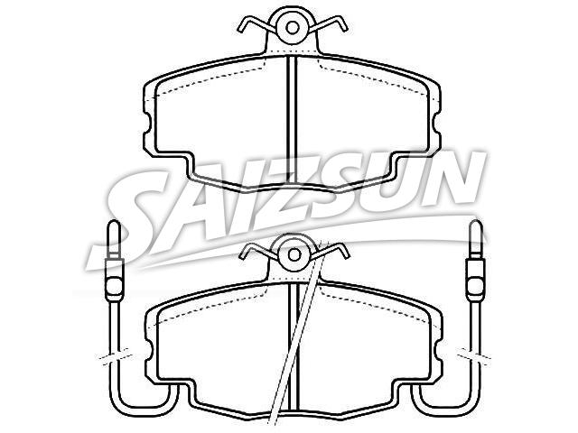 Bremsbelagsatz, Scheibenbremse Brake Pad Set:77 01 201 775