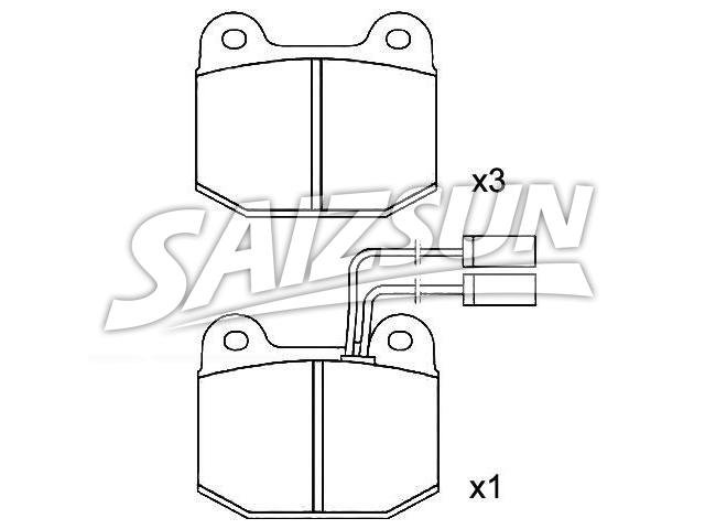 Bremsbelagsatz, Scheibenbremse Brake Pad Set:0060 719 983