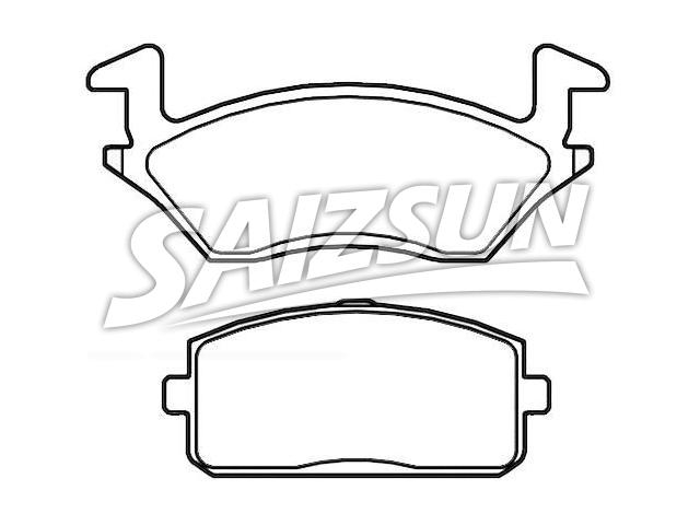 Bremsbelagsatz, Scheibenbremse Brake Pad Set:04465-10011