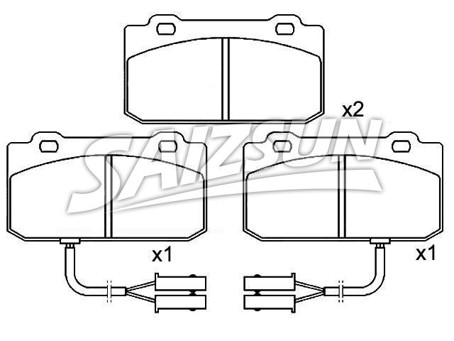Bremsbelagsatz, Scheibenbremse Brake Pad Set:0060 750 760