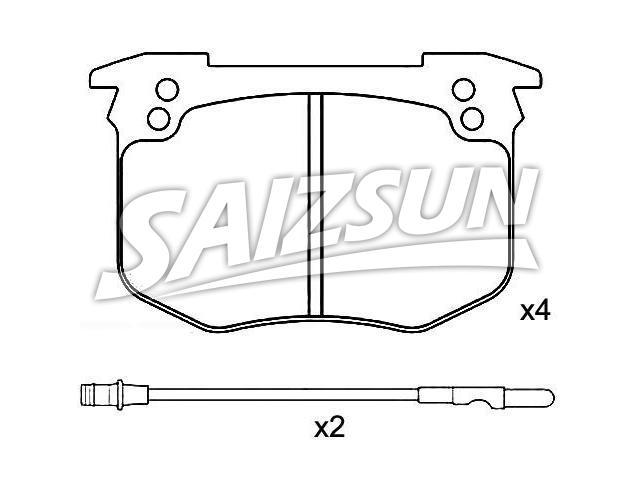 Bremsbelagsatz, Scheibenbremse Brake Pad Set:4250.45