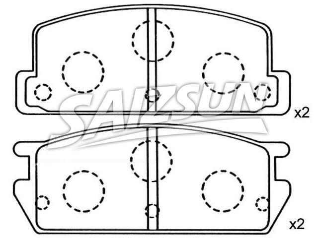 Bremsbelagsatz, Scheibenbremse Brake Pad Set:8-94469-166-0