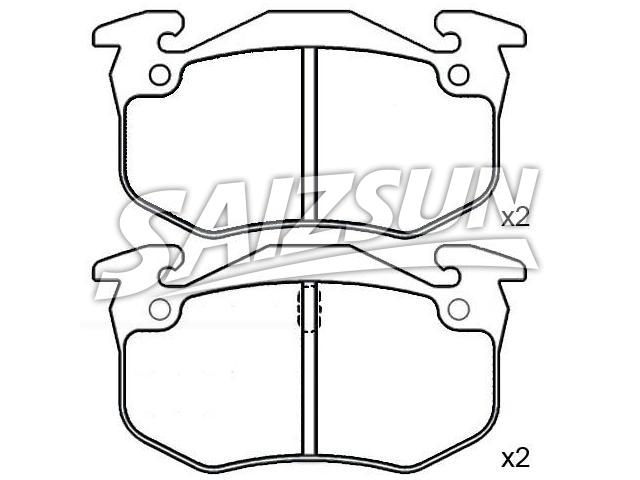 Bremsbelagsatz, Scheibenbremse Brake Pad Set:4250.42