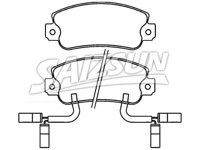 Bremsbelagsatz, Scheibenbremse Brake Pad Set:0060 750 464