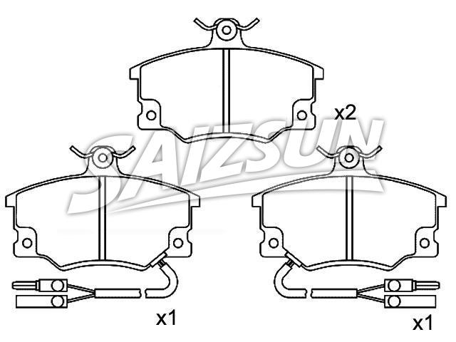 Bremsbelagsatz, Scheibenbremse Brake Pad Set:5 983 913