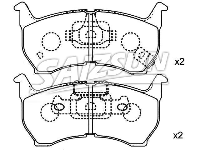 Bremsbelagsatz, Scheibenbremse Brake Pad Set:GA97-49-280