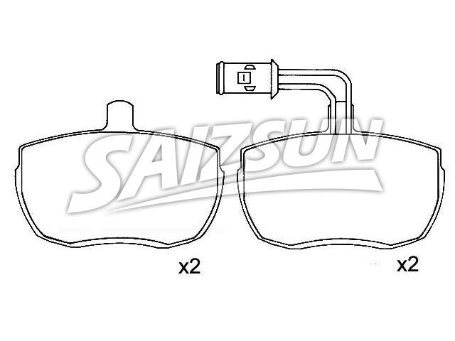 Bremsbelagsatz, Scheibenbremse Brake Pad Set:190 6157