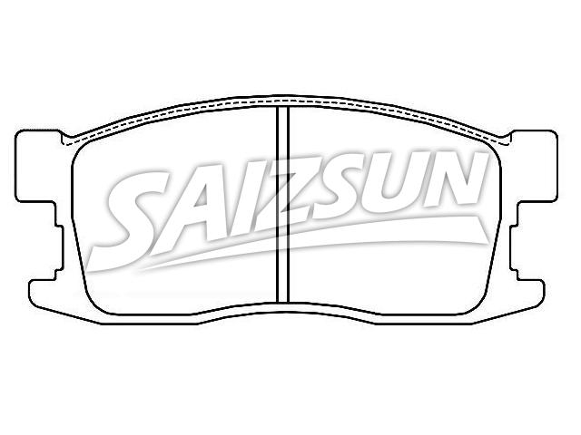 Bremsbelagsatz, Scheibenbremse Brake Pad Set:45022-SB6-600