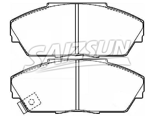 Bremsbelagsatz, Scheibenbremse Brake Pad Set:45022-SD4-A10