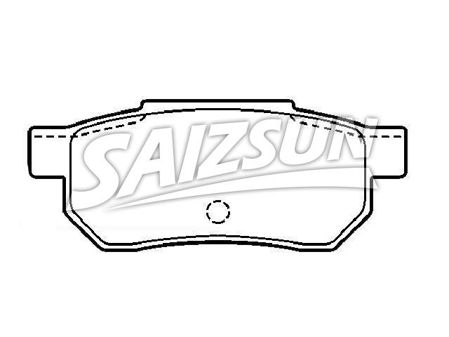 Bremsbelagsatz, Scheibenbremse Brake Pad Set:43022-SE0-N50