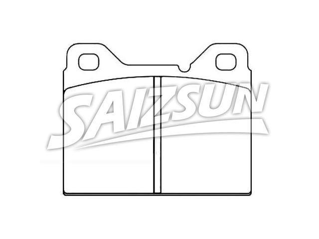 Bremsbelagsatz, Scheibenbremse Brake Pad Set:2 701 654