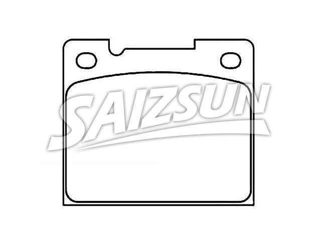 Bremsbelagsatz, Scheibenbremse Brake Pad Set:2 701 647
