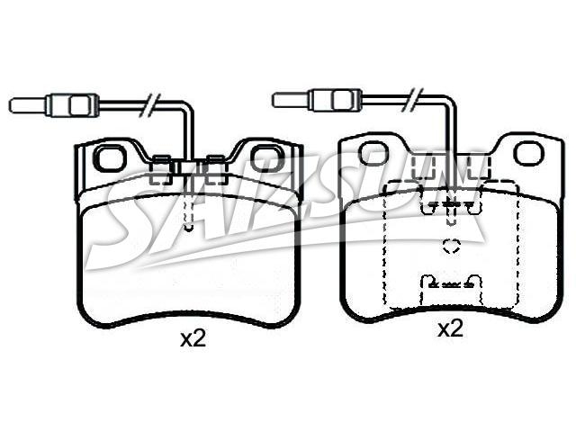 Brake Pad Set:95 619 549