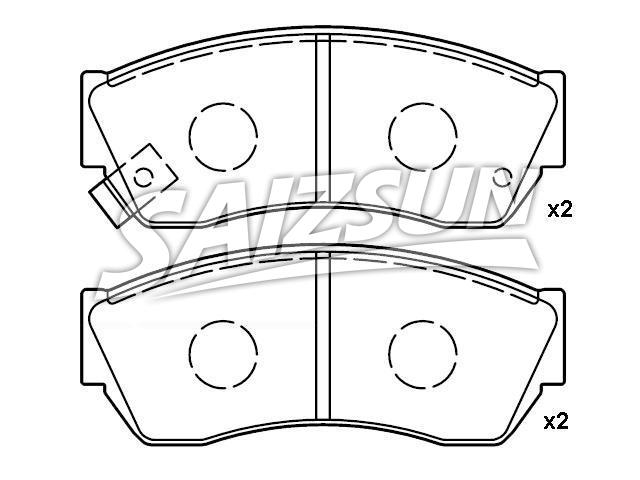 Brake Pad Set:55200-61880