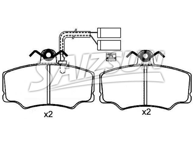 刹车片 Brake Pad Set:0060 765 018
