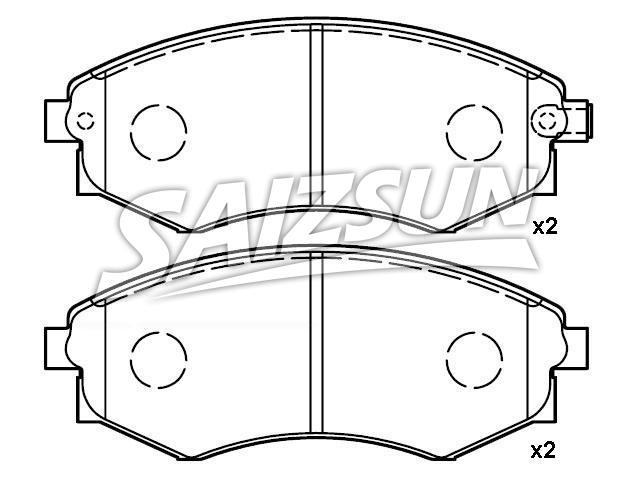 刹车片 Brake Pad Set:58101-28A00