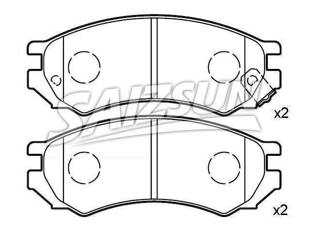 刹车片 Brake Pad Set:41060-45E86