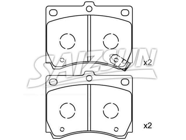 刹车片 Brake Pad Set:F1CZ-2001B