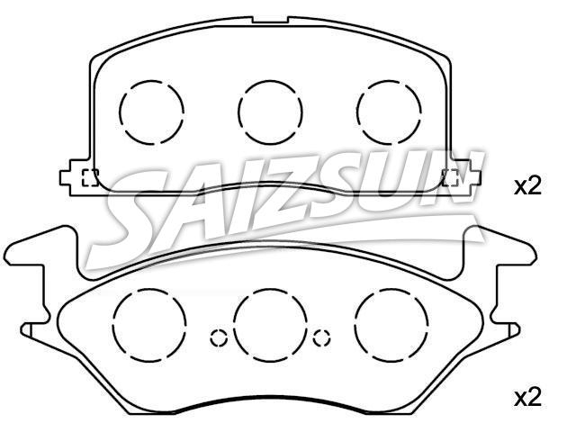 刹车片 Brake Pad Set:04465-10020