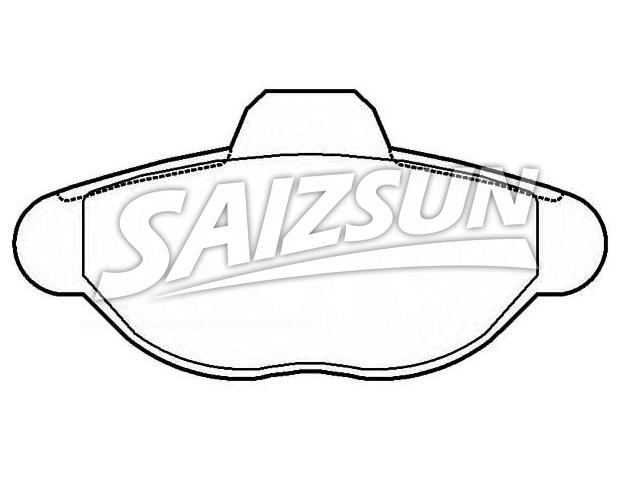 刹车片 Brake Pad Set:4 656 573-3