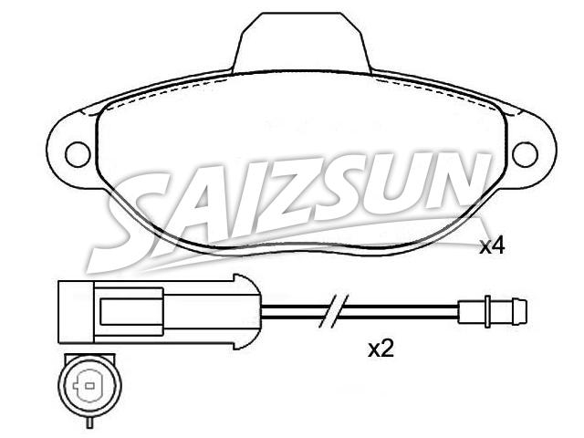 刹车片 Brake Pad Set:5 897 360