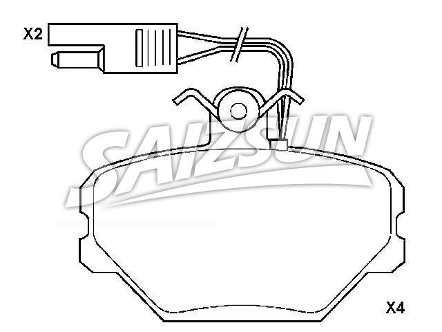 刹车片 Brake Pad Set:4 660 261 7