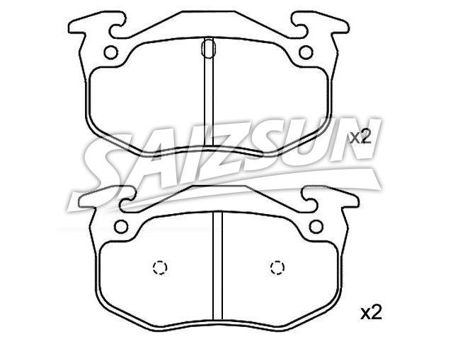 刹车片 Brake Pad Set:77 01 203 668